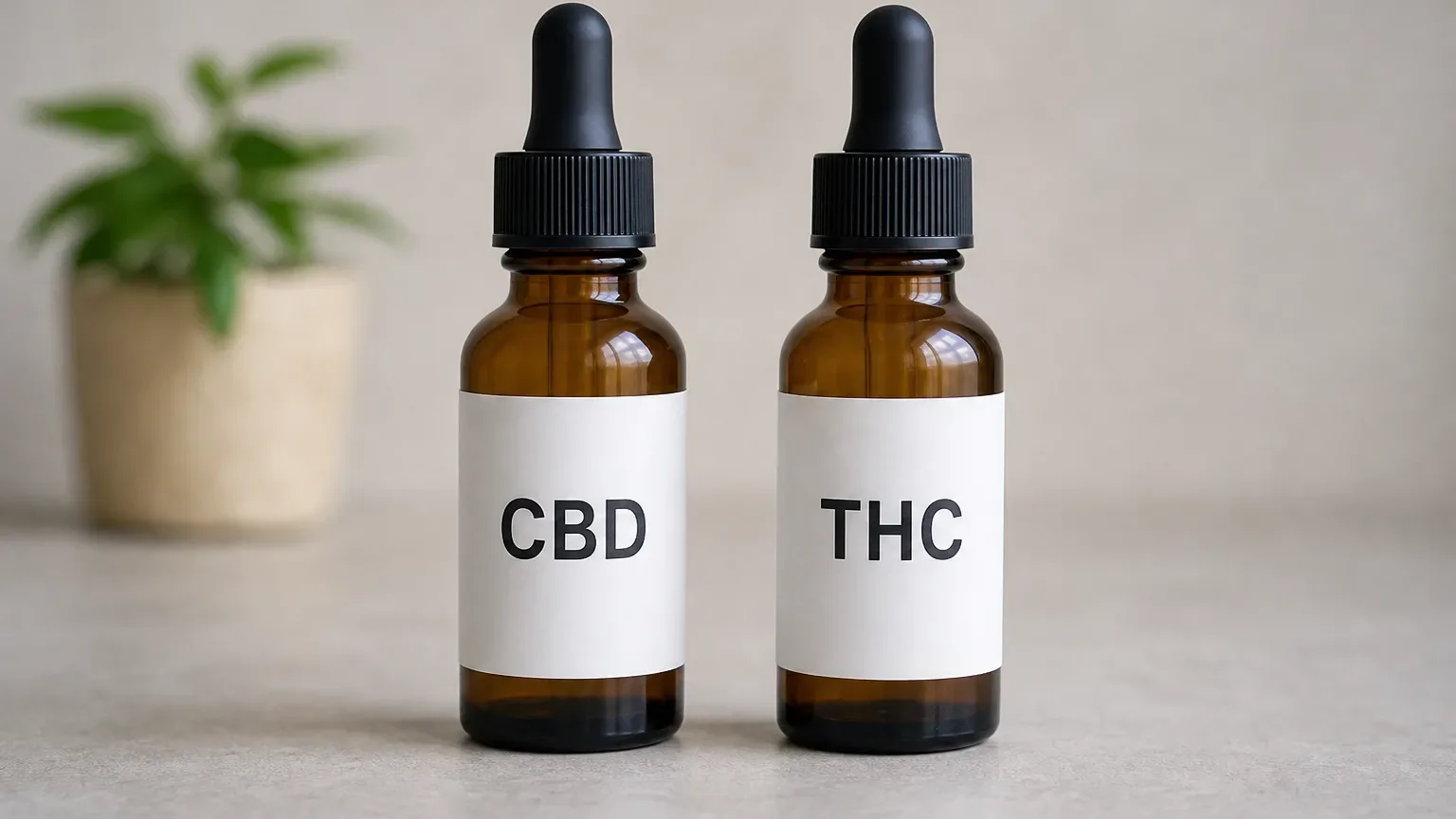 CBD vs THC dispensary products